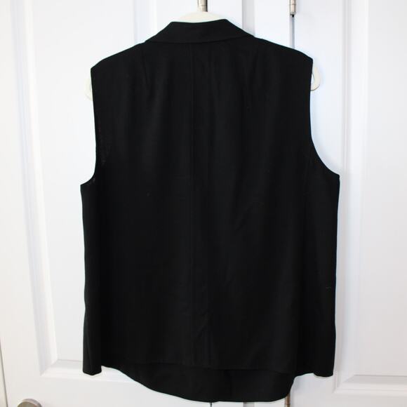 AKRIS Black Wool Sleeveless Gilet Blazer Vest Essential | 16 - Picture 7 of 9